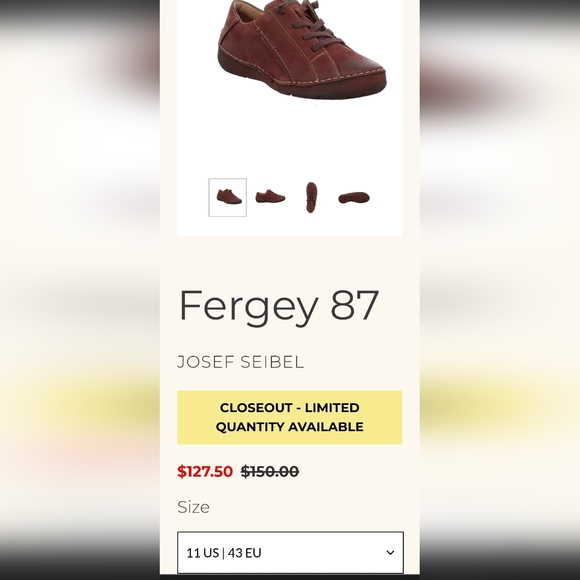 Josef Seibel sz 39 "Fergey 87" Leather Shoes (sz 8 to 8.5) - Picture 11 of 11